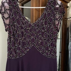 Purple mother of the groom gown